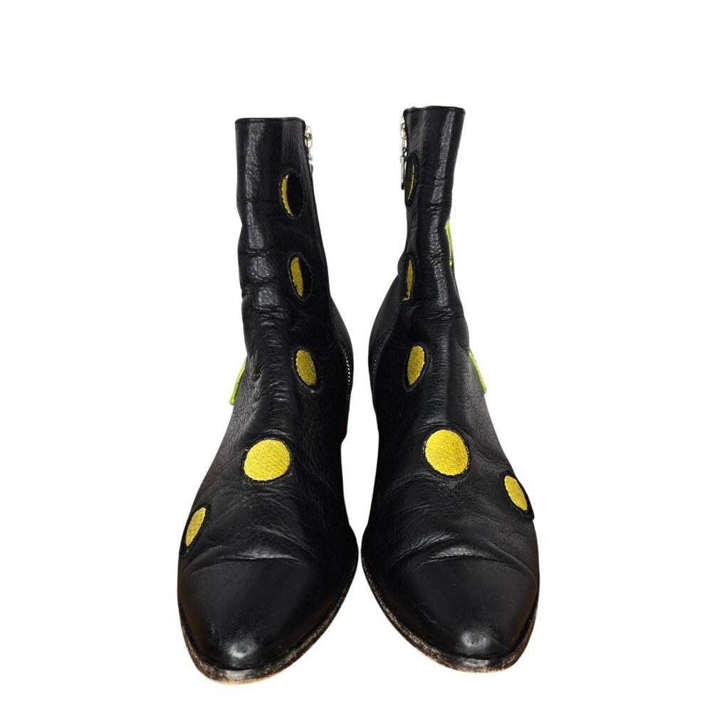 Modern Vice NYC Black Leather "The Cacti Boot" Black Leather Women's US 9.5 - Picture 2 of 12